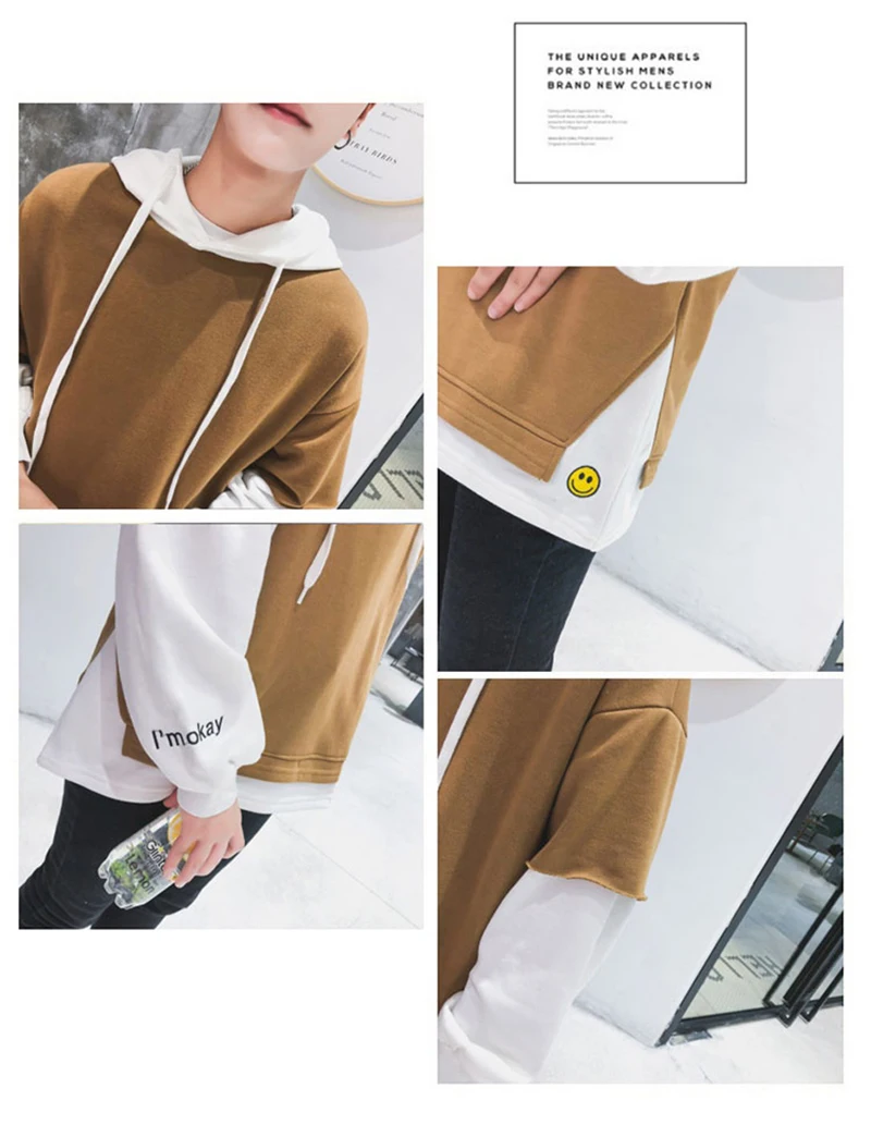 Korean sweatshirt men hoodie hip hop  (13)