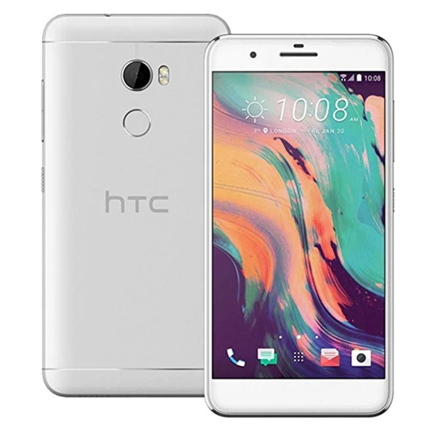 Htc One X10 разблокирована LTE 3 ГБ 32 ГБ 5,5 дюймов ANDROID 16MP камера отпечаток пальца Восьмиядерный двойной сим смарт телефон выпущен в году - Цвет: Серебристый