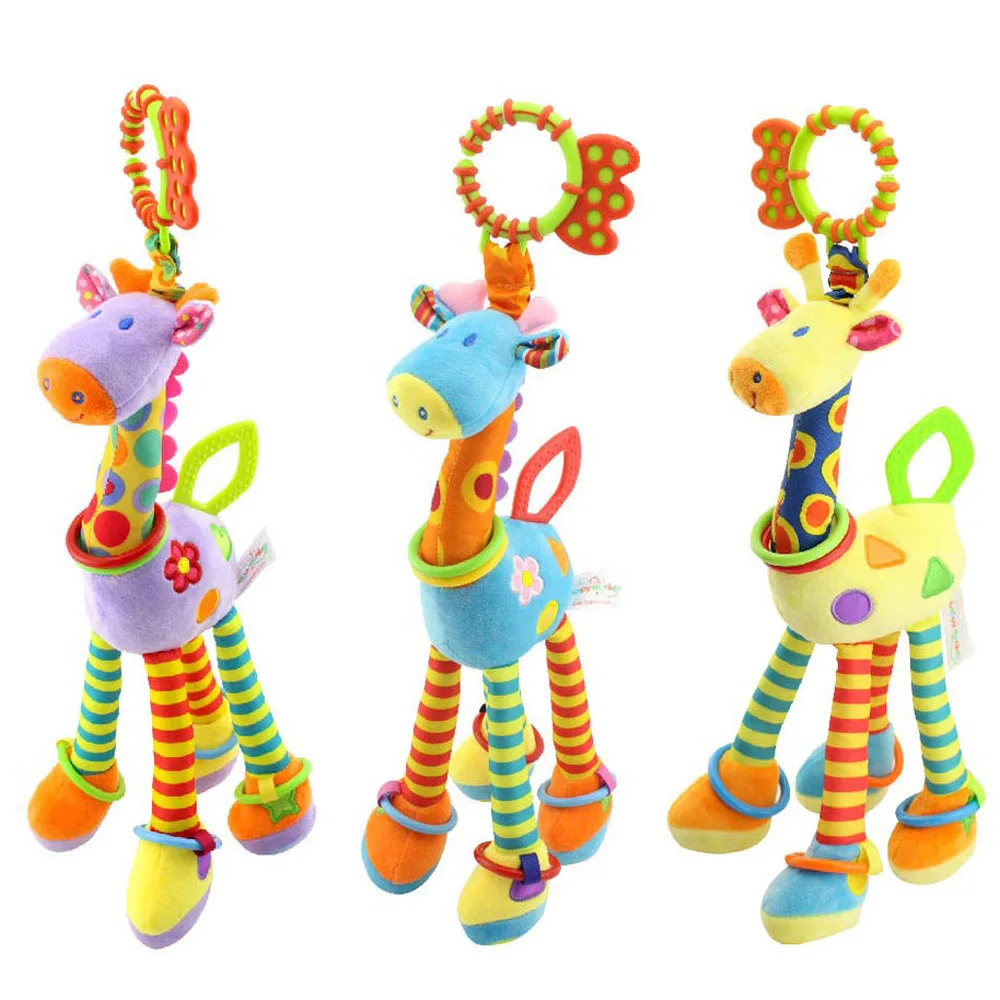 Детский Прорезыватель Жираф радио-няня игрушки подарок автомобильное сиденье Игрушки для малышей плюшевые игрушки