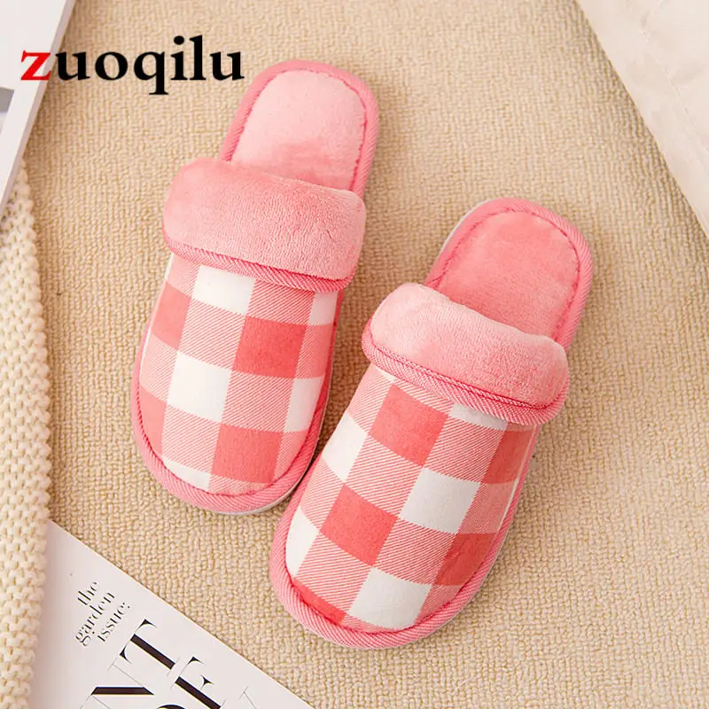 

Women Slippers Winter Shoes Flat Sweet Home Slippers Woman Indoor Shoes Fur Warm Soft Slip On Grey Female Slipper
