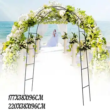 

Wedding Props Stage Backdrop Frame Wrought Iron Decorative Flower Stand Birthday Party Wedding Decoration Square Arch Black