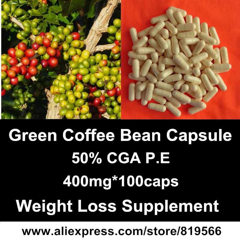 Green Coffee Bean Extract Capsule Natural Weight Loss Diet Fat Burn