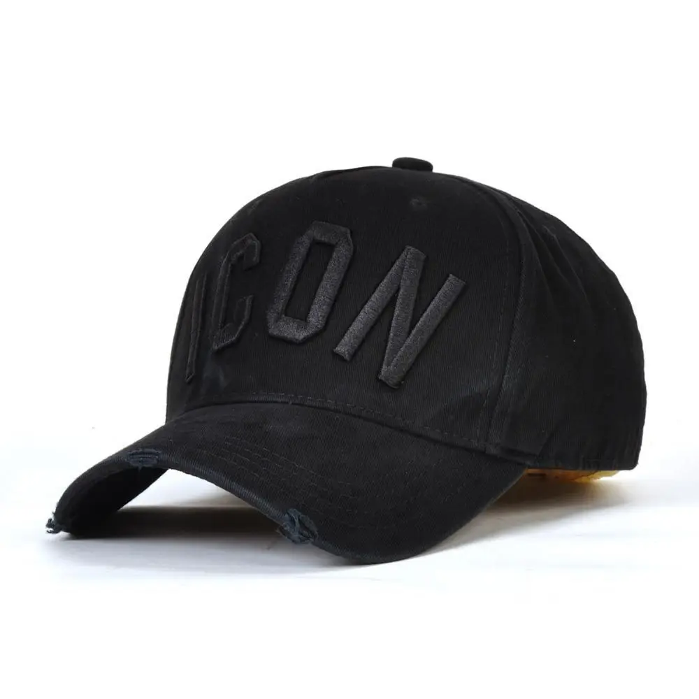 Billig Icon Dsq Kappe Hut Für Männer Frauen Stickerei Muster Baseball Kappe Hip Hop Chapeau Homme Visier Direkt Großhandel Czapka z daszkiem
