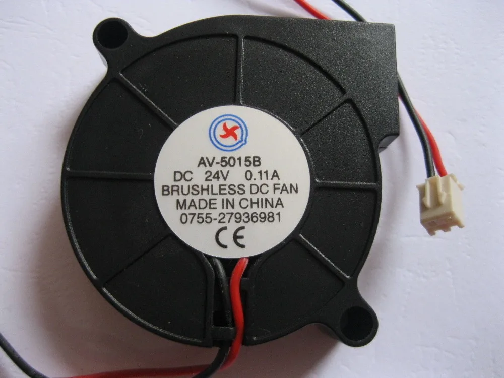 20 Pcs Brushless DC Cooling Blower Fan 5015B 24V 0.1 0.12A 50x50x15mm
