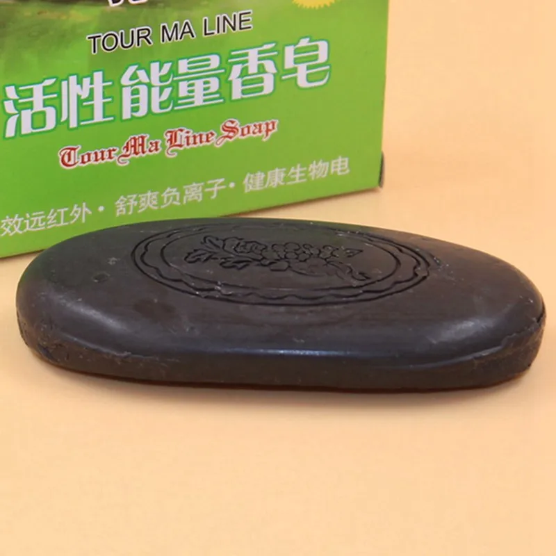 

Active Energy Bamboo Tourmaline Soap Face Hand Body Healthy Care For Girl Female Women