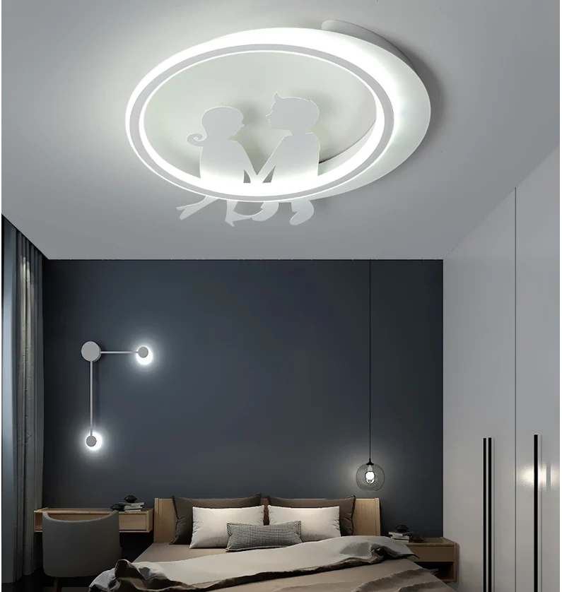LICAN Metal Avize Lustre lighting приспособление для домашнего декора 110 В 220 В Мультяшные современные светодиодные потолочные лампы для детской спальни