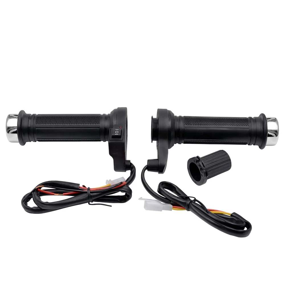 1Pair Black Motorcycle Handlebar Three-Speed Adjustable Switch Heating Grips Set Universal waterproof | Автомобили и мотоциклы