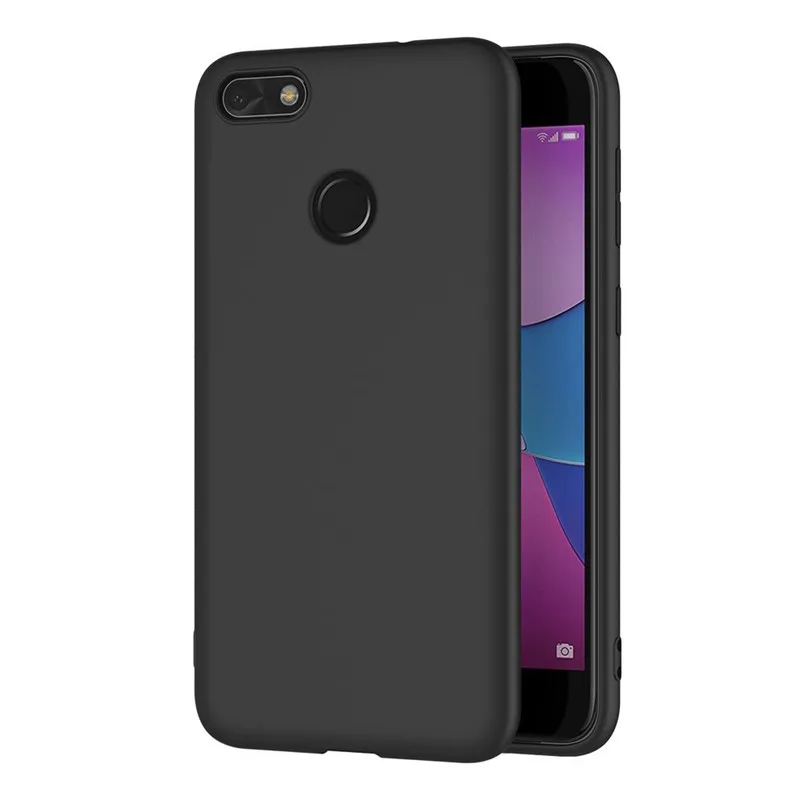 For Huawei Y6 Pro 2017 Case Huawei Y6 Pro 2017 Case Soft Silicone Back Cover Phone Case For Huawei Y6Pro 2017 funda capas Black (8)