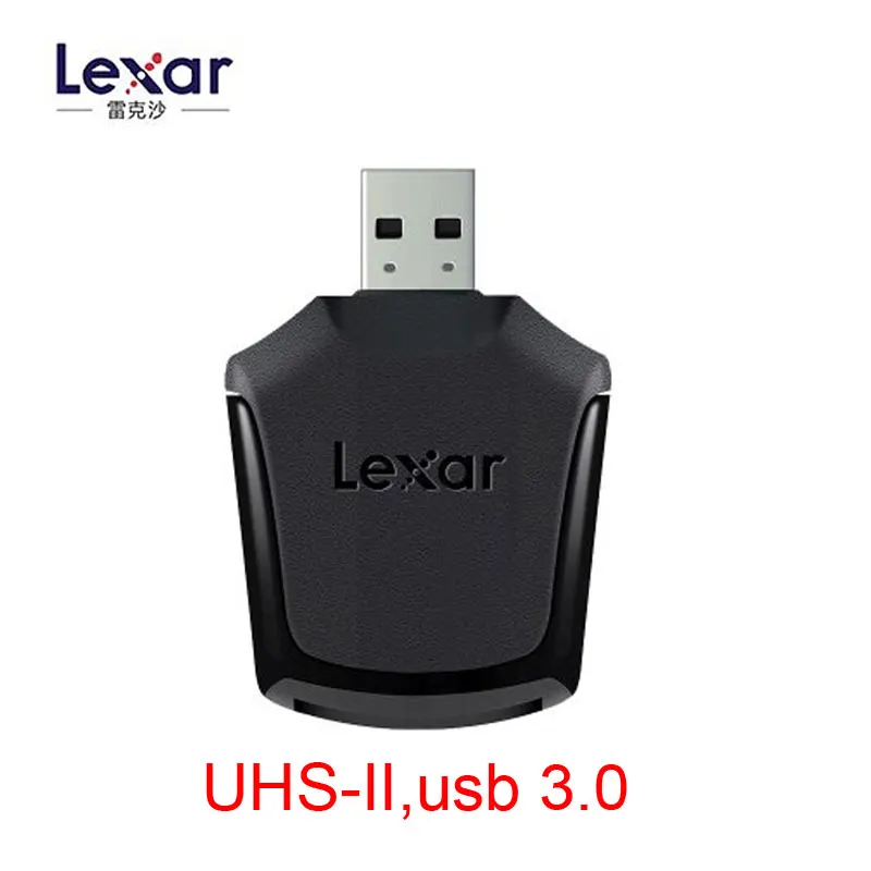 Lexar USB3.0 кардридер SDHC SDXC Высокоскоростной USB 3,0 кардридер UHSII для 2000X считыватель карт памяти внешний черный кардридер