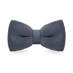 Новый Классический Серый Твердые Bowties Повседневное одноцветное Стиль Регулируемый лук галстук для Бизнес Свадебная вечеринка LH-313