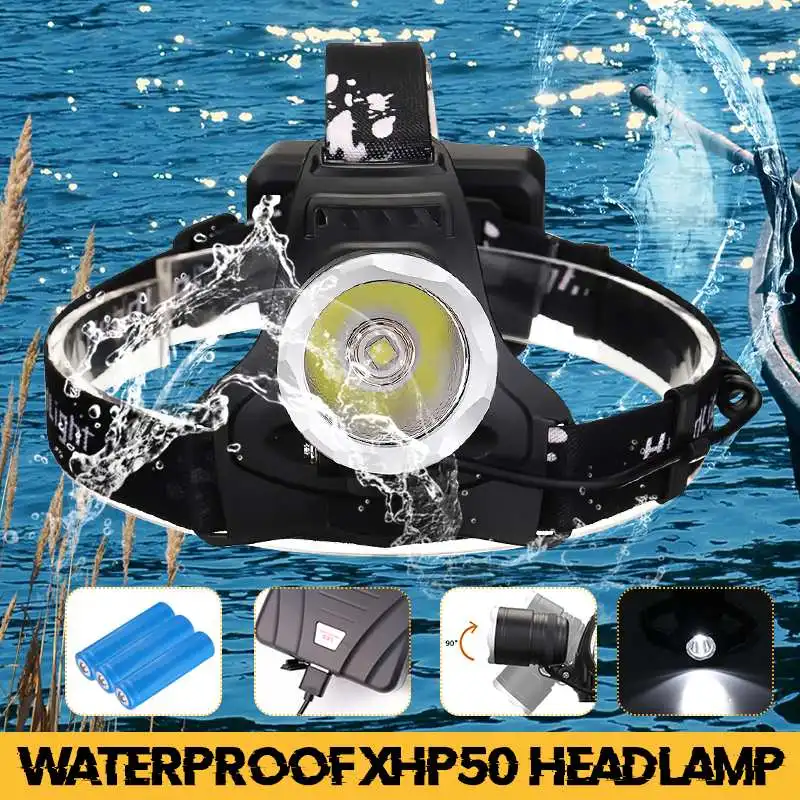 

280000lm LED Smuxi headlamp t6 headlight 3 modes head light waterproof flashlight use 3* 18650 for hunting cycling camping