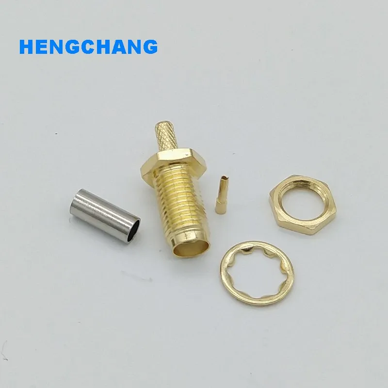 10 шт . SMA женский разъем RF для 50 1 5 RG174 RG316 LMR100 коаксиальный кабель с гайками и