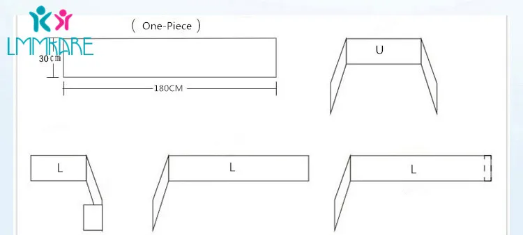 Детская кроватка, бампер, u-образная Съемная застежка-молния, хлопковые бамперы для новорожденных, безопасный забор для младенцев, bebe, защита для детской кроватки, унисекс, 1,8 м