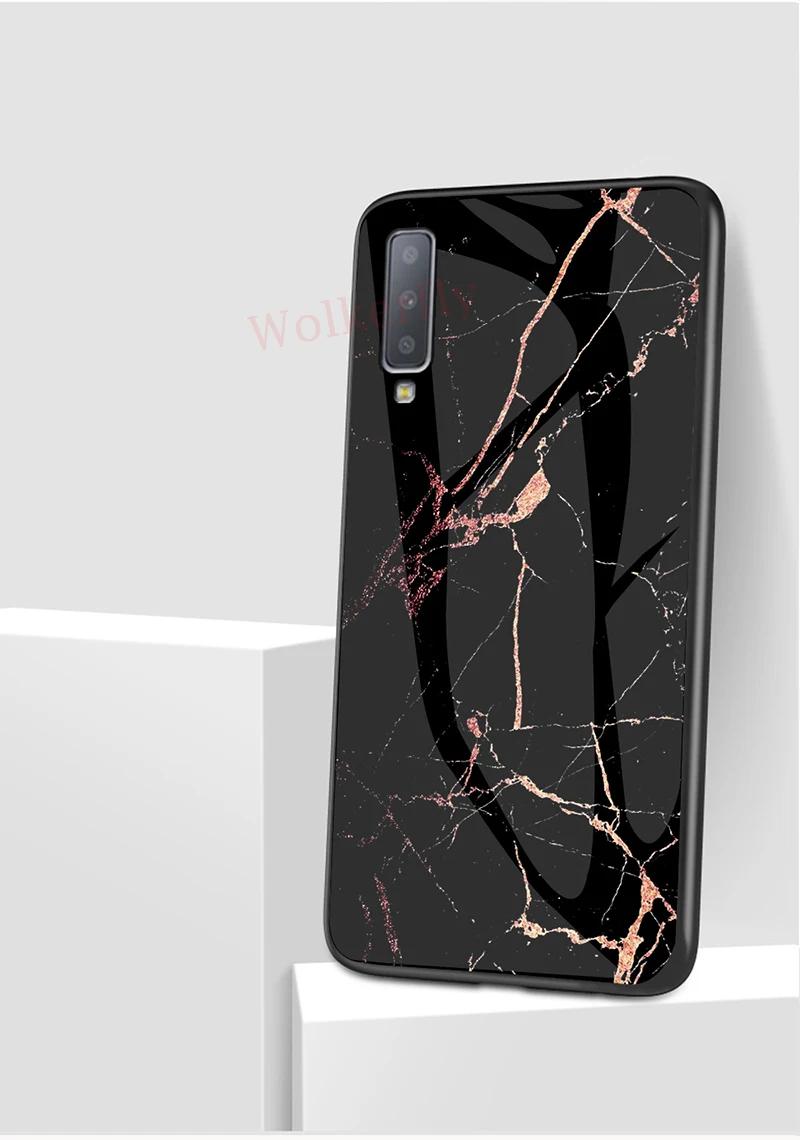 Мрамор Стекло чехол для samsung Galaxy S10E S9 S8 S10 плюс 5G M30 A10 A20 A30 A40 A50 A70 A7 J4 J6Plus Note 9 8 10 Plus чехол