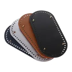 Bottom for Knitting Bag PU Leather Accessories for Knitting Oval Bottom with Holes Diy Bag Leather Long Bottom 25x12cm KZBT008 Bottom for Knitting Bag PU Leather Accessories for Knitting Oval Bottom with Holes Diy Bag Leather Long Bottom 25x12cm KZBT008
