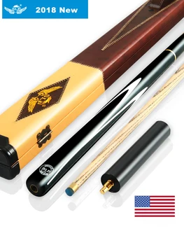 

SLP Snooker Cue Handmade 3/4 Piece Snooker Cue Kit with Case with 15cm Extension 520g 18.34oz Weight Snooker Billiard Stick Cue