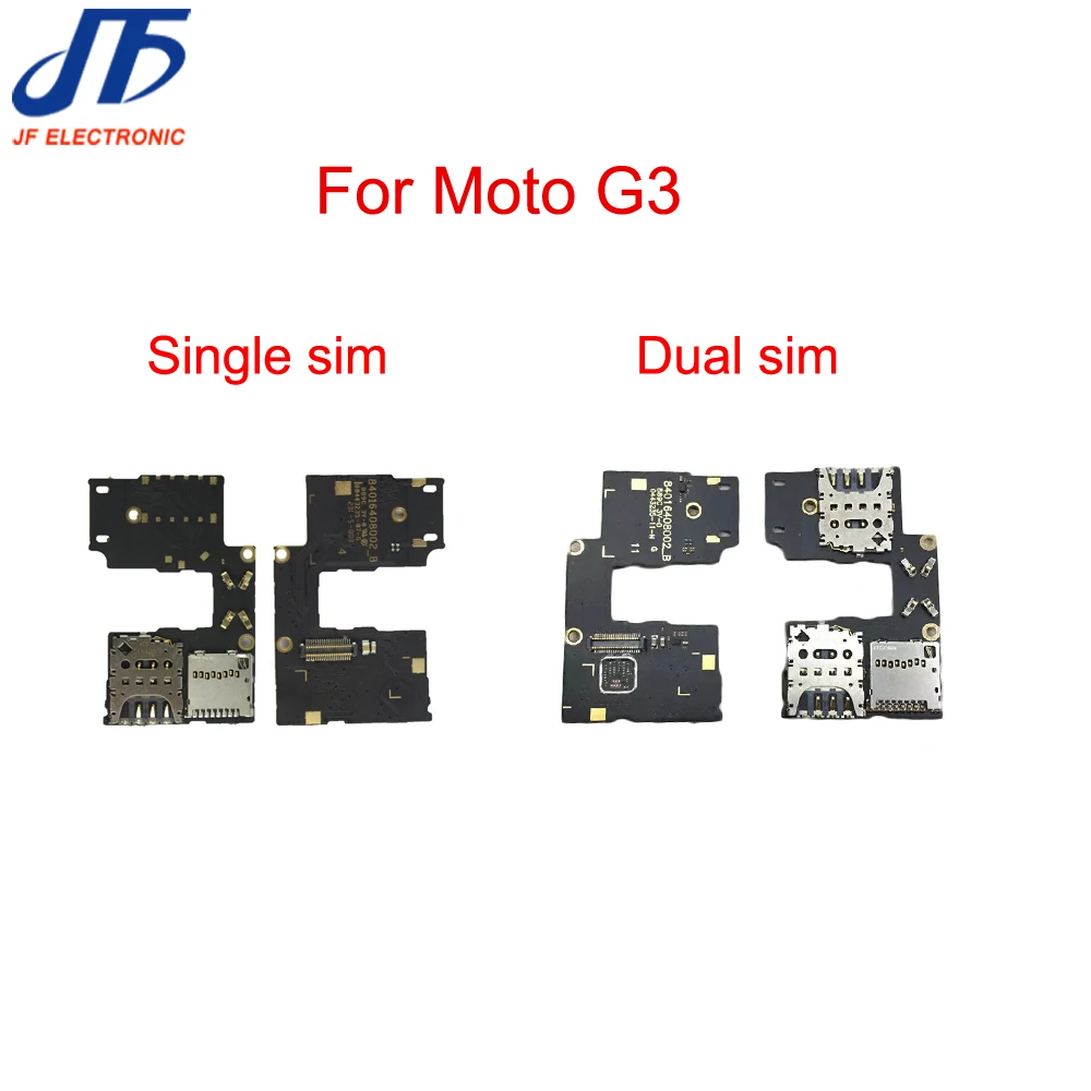 

10pcs/lot For Motorola Moto G3 3rd XT1540 XT154 SD Memory SIM Card Reader Holder Flex Cable Replacement Parts