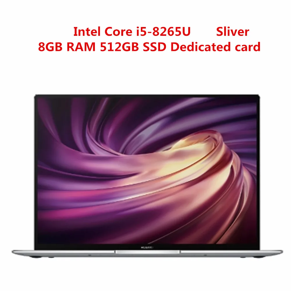 i5 8GB 512GB Sliver Ноутбук HUAWEI MateBook X Pro, 13,9 дюймов, Windows 10, Intel Core i5-8265u, 8 Гб ОЗУ, 512 Гб SSD, идентификация отпечатков пальцев, ноутбук - Цвет: i5 8GB 512GB Sliver