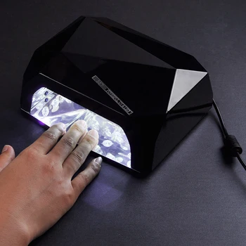 

Hot sale 36W LED Diamond Shaped Best Curing Auto Sensor Nail Dryer Nail Art Lamp Care Machine for UV Gel Nail Polish EU/US Plug