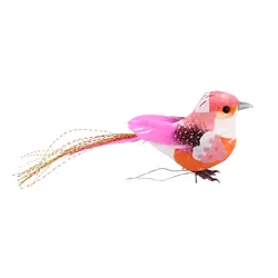 Креативная детская игрушка Красивая пена и настоящее перо моделирование красочные птицы для детской игрушки