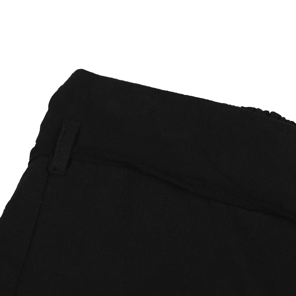Мода 2019 тонкий сплошной цвет декоративные карманы для мужчин повседневное осень лоскутное тренировочные брюки с завязками работы