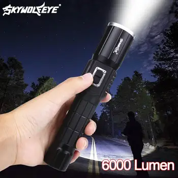 

SKYWOLFEYE New Bright Flashlight Torch 18650 / AAA LED Flashlight Lamps Long Range Adventure Searchlights Outdoor Lamps