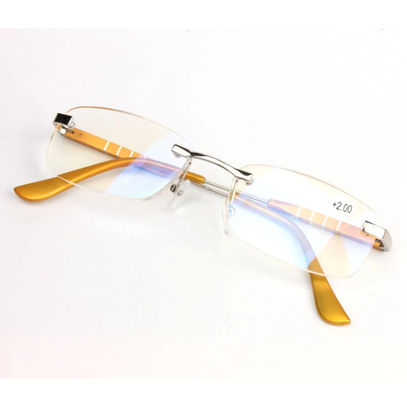 

2016 New Aluminum Magnesium Rimless Reading Glasses +1.0 +1.5 +2.0 +2.5 +3.0 +3.5