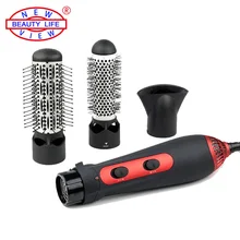 220V 1200W Hot Air Brush Styler and Hair Dryer Machine Comb 3-in-1 Multifunctional Styling Tools Set Hairdryer (EU Standard)