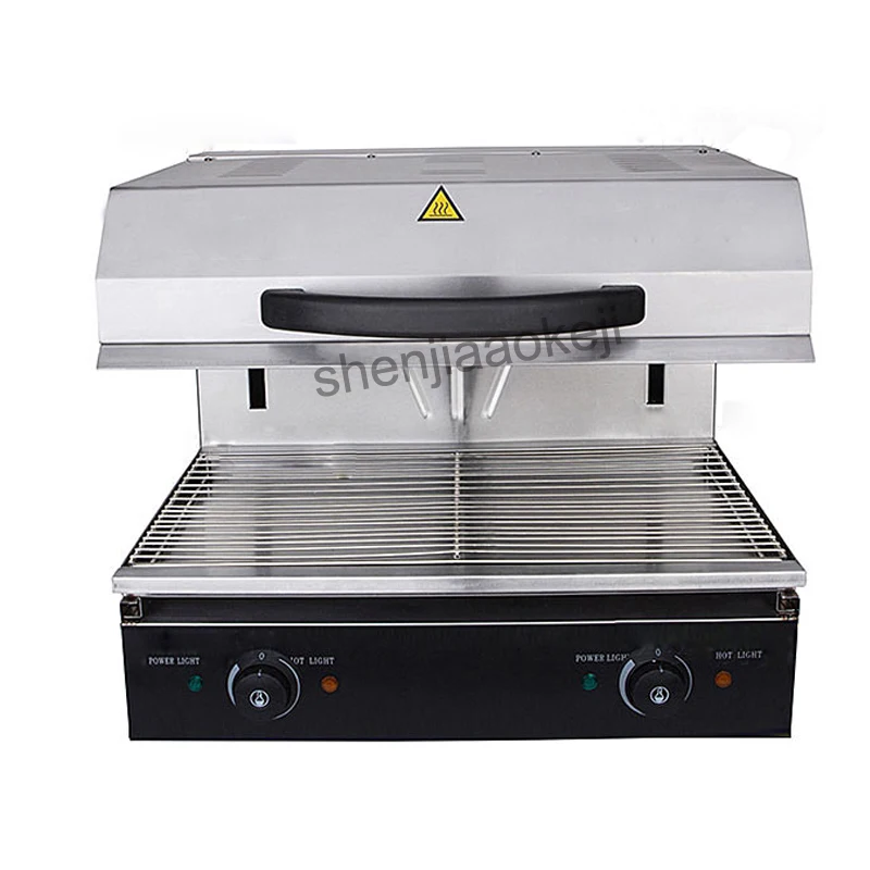 Commercial électrique poêle ascenseur type électrique chaud surface poêle feu gril four style occidental four Double contrôle 220v 4000w 1pc