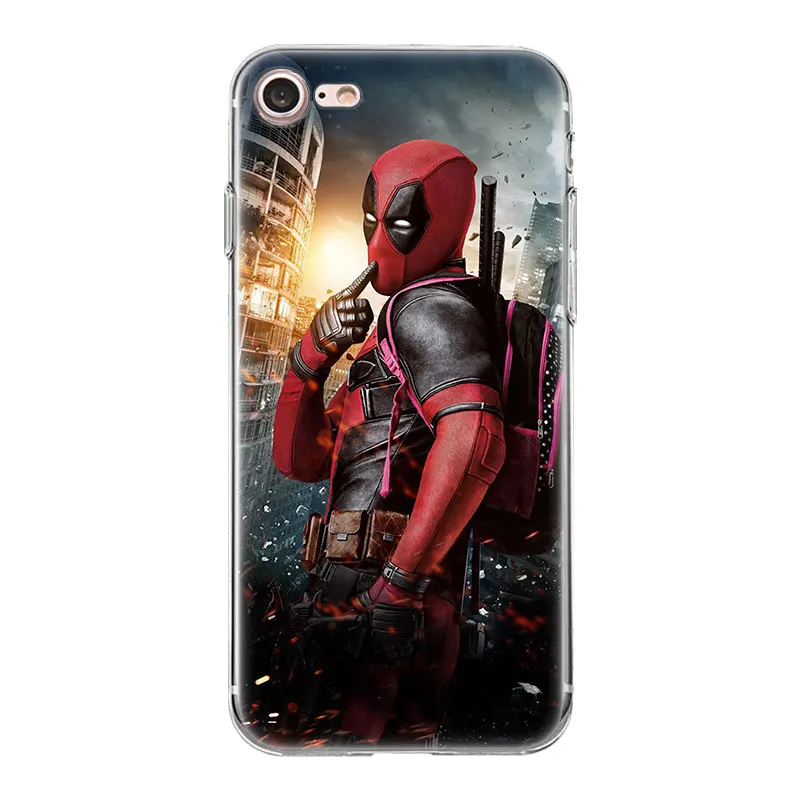 Чехол Hero Deadpool Harley Quinn для iphone XR XS Max 7 8 Plus X 10 5 5SE 5C 6 6S 11 11Pro Sac TPU Fundas чехол для телефона - Цвет: 08