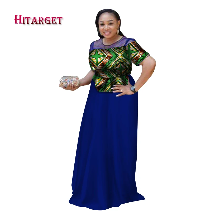 

2019 african dresses for women african bazin riche dress Dashiki women dress cotton african wax clothing plus size 6XL WY2700