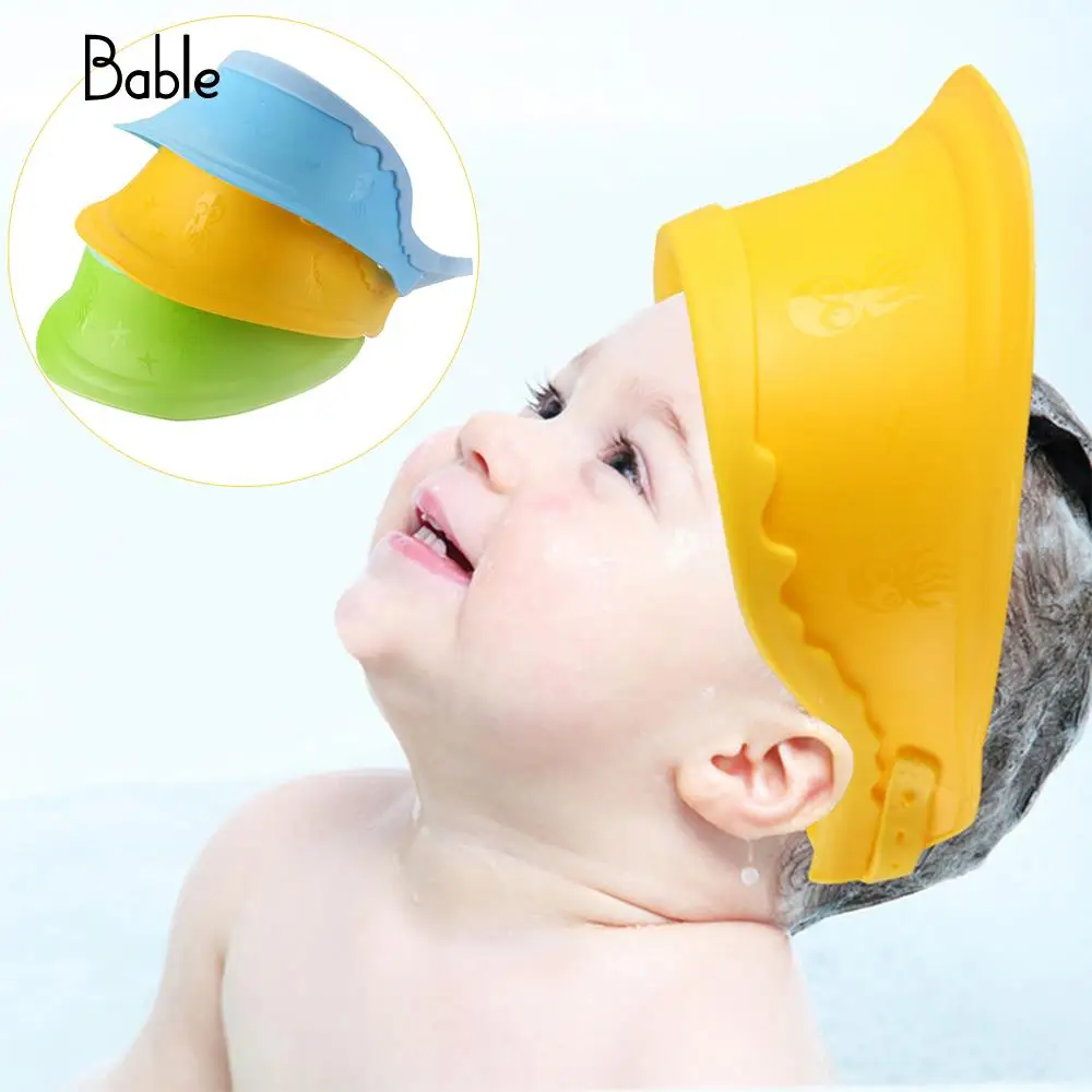 Baby Shampoo Cap Useful Infant Shampoo Cap Shield Bathing 3 Colors Kids