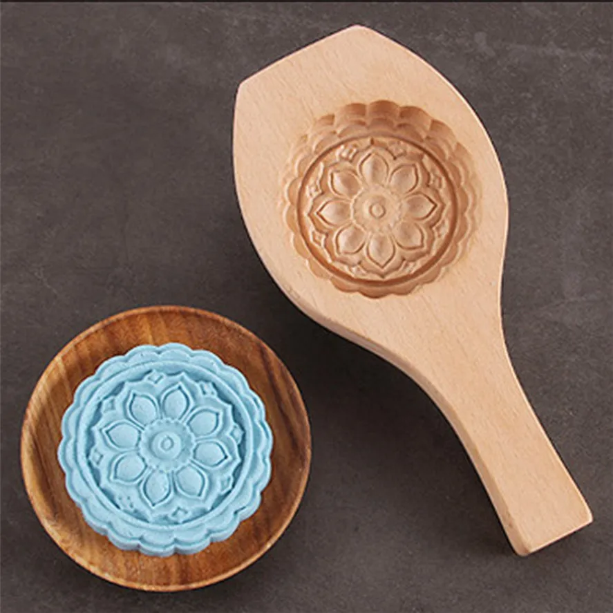 Деревянная форма для выпечки Mooncake 1 шт. Экологически чистая ручная работа