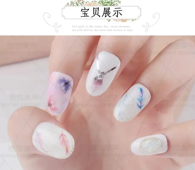 Украшения для ногтей художественные советы перо водные переводные наклейки на ногти наклейки для дам наклейки с перьями инструменты для дизайна ногтей