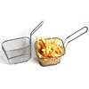 Mini friteuses françaises panier filet maille frites puce outil de cuisine acier inoxydable friteuse maison Mini frites paniers crépine ► Photo 3/6