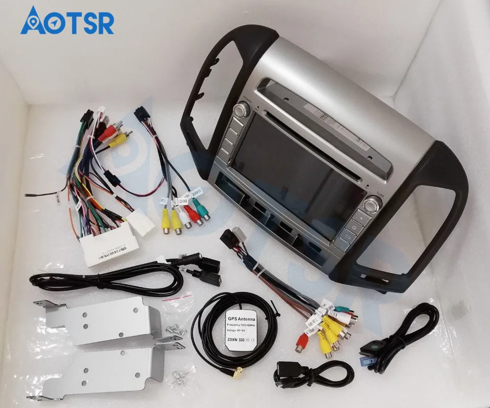 Best DSP IPS Android 9.0 4GB+64GB Car Navigation DVD Player For Hyundai Santa Fe 2006-2011 Head unit Radio recorder Auto Radio player 12