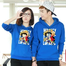 Bloody Sudadera Con Capucha de Impresión de UNA PIEZA de Luffy Del Anime Harajuku Cosplay Vestidos Lindo Jerseys Para Hombres Mujeres Tops