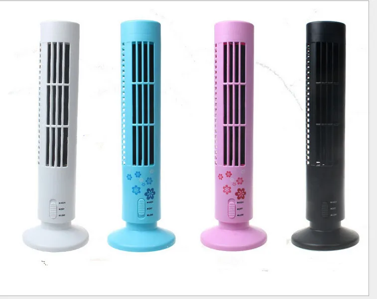 Miniventilador eléctrico USB tipo torre, acondicionado pequeño, regalo cumpleaños creativo, sin aspas|fan tower|small fanair conditioner -