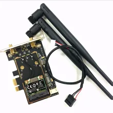Atheros AR5B22 Bluetooth 4,0 wifi 300 M настольный мини PCIe к PCIx настольный адаптер с 2 шт антенна Сеть карта короткая скоба
