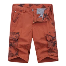 Новые камуфляжные свободные мужские шорты Карго классные летние военные камуфляжные мужские шорты Прямая ABZ289