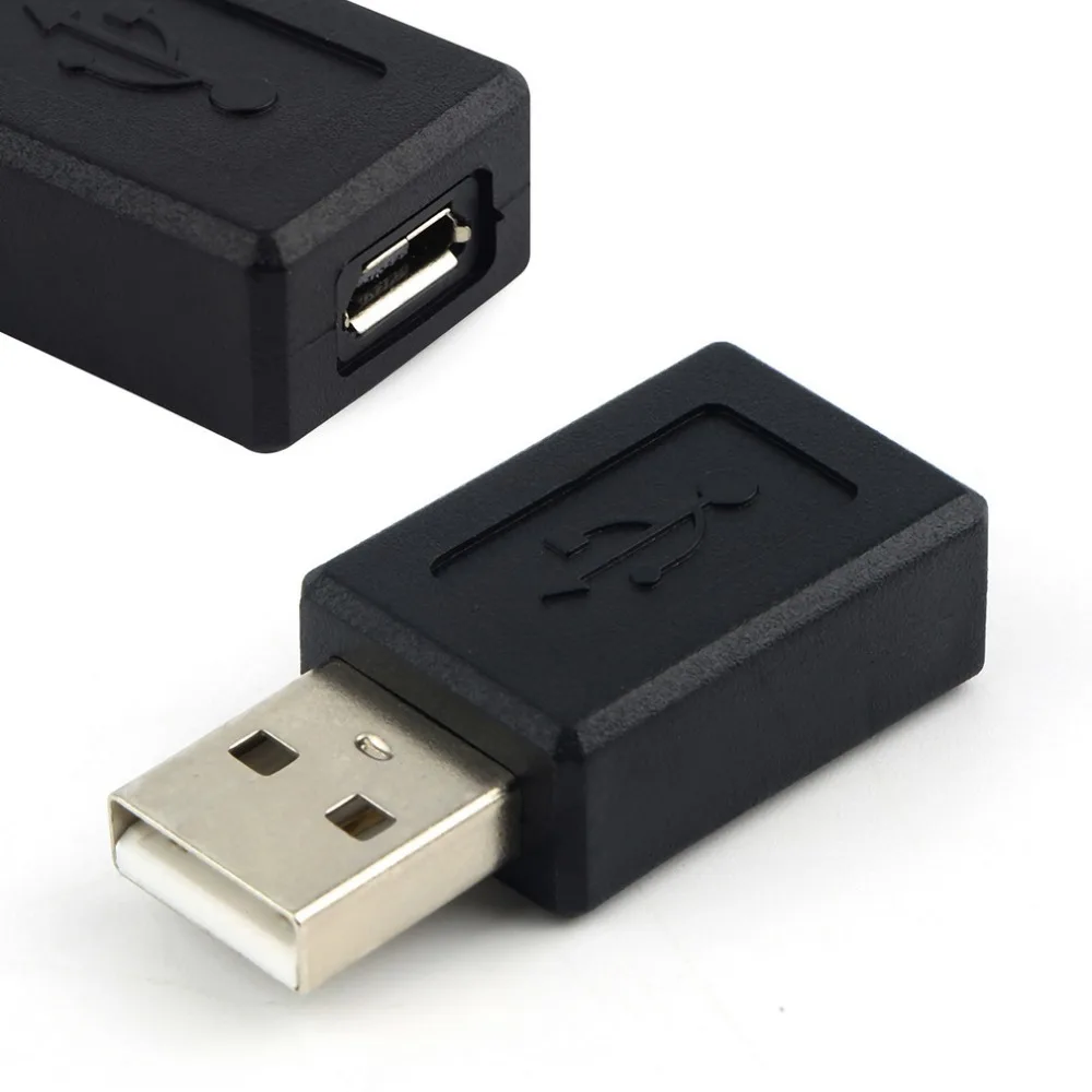 New High Speed USB 2.0 Male to Micro USB Female Converter Connector Male to Female Adapter Classic Simple Design Black micro usb male to usb 2 0 female otg converter adapter cable for samsung sony meizu xiaomi and other smartphones black