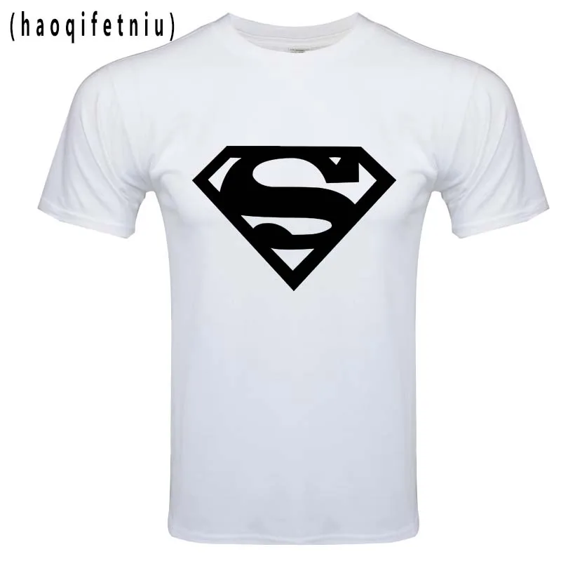 Новая модная Высококачественная футболка с суперменом мужская хлопковая
