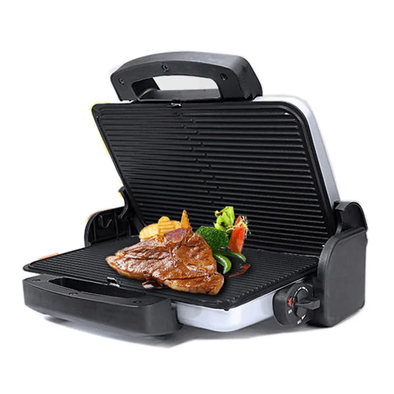 

220V Full-automatic Electric Waffle Maker Beef Frying Pan Machine Sandwich Maker For Breakfast Making Machine