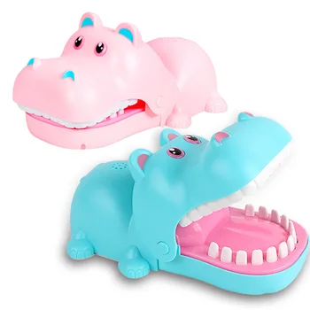 

Biting Hippo Creative Tooth Game Electric Lighting Effect Classic Family Games Children's Puzzle Toy Spoof Toys T0727