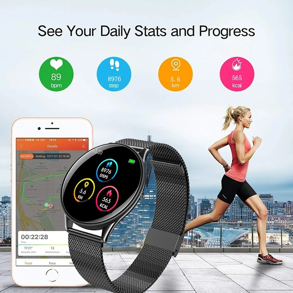 VTIN SN58 Smart Watch IPS Colorful Screen Sport Watch Fitness Bracelet Heart Rate Tracker Reminder Waterproof Smart Band