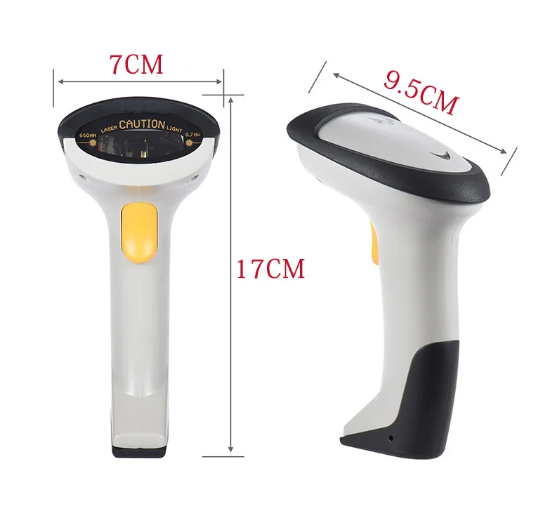 “ Portátil sem Fio Bluetooth 1d Laser Bar Code
