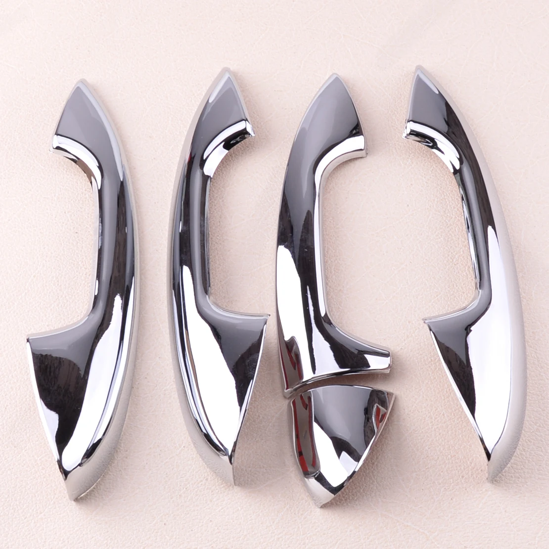 

beler Car Outer Side Door Handle Cover Protector Trim Car styling Fit for Mercedes C E GLC GLE Coupe X253 C253 C292 2017