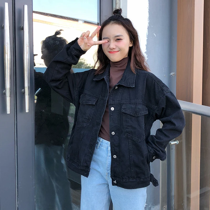 black denim jacket woman