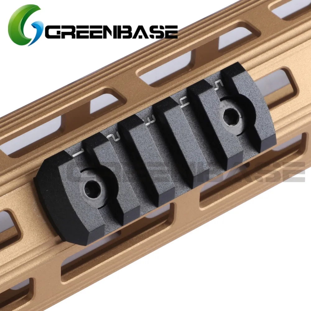 Greenbase سامسونج MLOK السكك الحديدية القسم AR15 M4 M16 Handguard بندقية نطاق M-لوك Picatinny 20 مللي متر التكتيكية السكك الحديدية محول 5 فتحات
