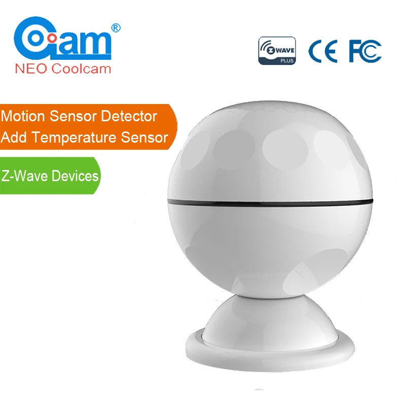 NEO Coolcam NAS-PD02ZT Z-wave PIR Motion Sensor Detector+Temperature Sensor Z Wave Home Automation Alarm System Motion Alarm